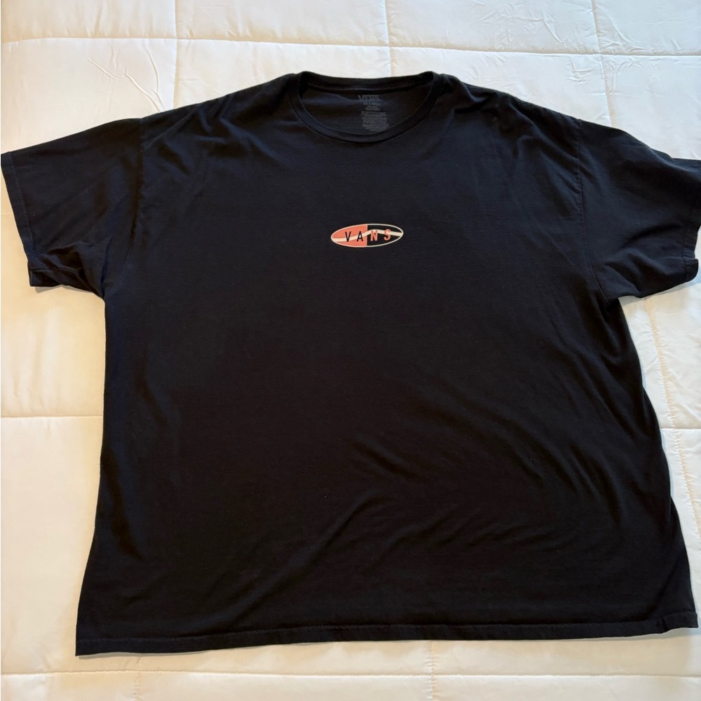 Vans Logo T-Shirt lot of 4  - 2 Black, 1 Charcoal, 1 White mens XXL - Picture 2 of 10